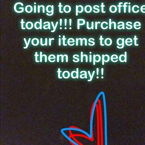 BUY YOUR ITEMS TODAY!!